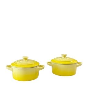 NEW HTF Le Creuset SOLEIL Mini Cocotte Set/2